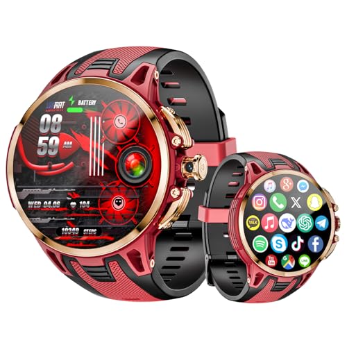 LOKMAT 4G SIM�J�[�h Android �X�}�[�g�E�H�b�`�A1.75�C���` AMOLED 3GB+32GB �X�}�[�g�E�H�b�` �����Y ���f�B�[�X ��]�J���� WiFi GPS �t�� ���^�g�ѓd�b �t�B�b�g�l�X �A�N�e�B�r�e�B �g���b�J�[ �E�H�b�`(