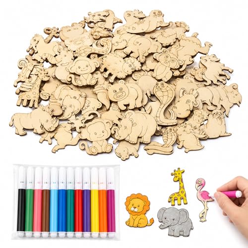 Lot de cinquante ensembles créatifs en bois