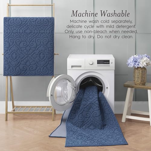 Tapete Laura Ashley 26 x 45 pulgadas lavable antideslizante miniatura 6