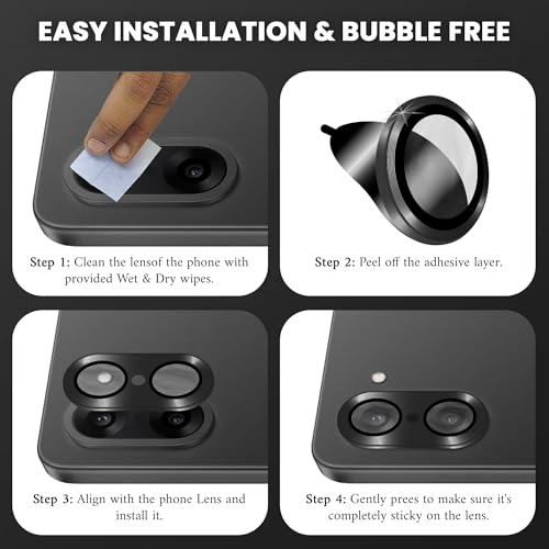 Image of FIRST MART Tempered Glass for Oneplus Nord CE 5 5G with Black Camera Ring Guard & Installation Kit | HD Clear Edge-to-Edge Screen Protector, Scratch Resistant, Case-Friendly | Pack of 1