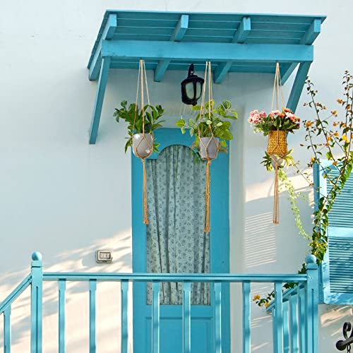 20 Pcs 48 Inches Macrame Plant Hangers Jute Rope Plant Holder Plant Hanger Indoor Rope Plant Hanger For Home Indoor Outdoor Garden Planter Flower Pot Holder Basket #TOP5