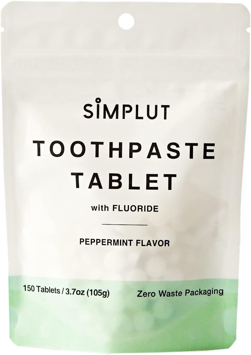 Chewable Toothpaste Tablets with Fluoride, 150 Pack