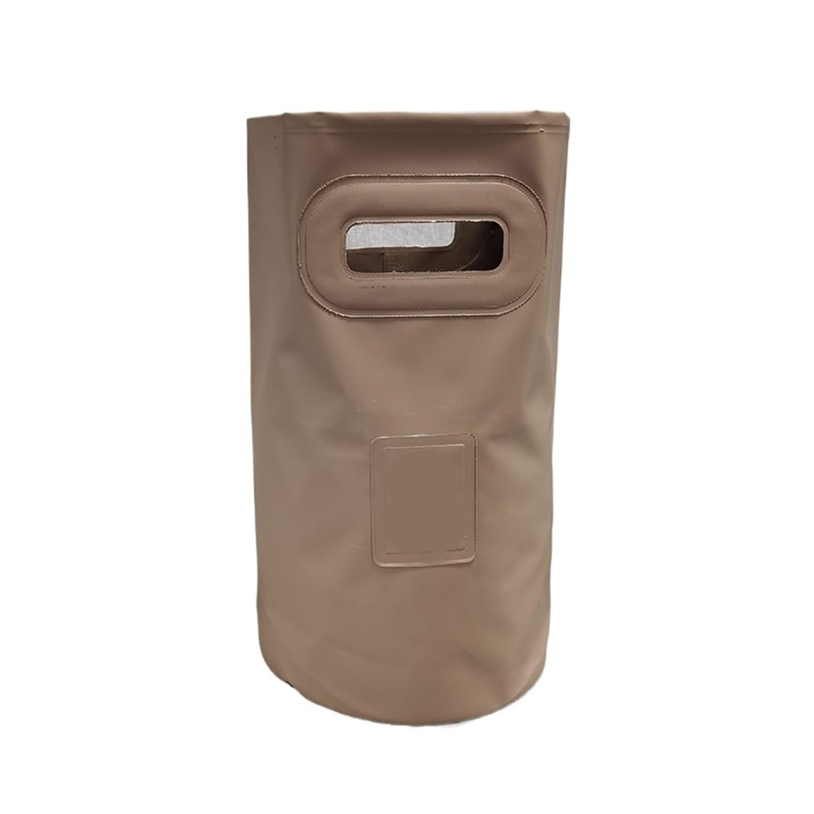 Secchio d'acqua pieghevole da esterno portatile per campeggio, picnic, pesca, viaggi, comodo da riporre e facile da trasportare, cachi S