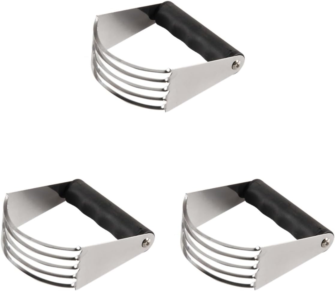 MAGICLULU 3pcs Professional Pastry Pastry Cutter Stainless Steel for Cookie Dough and Biscuit Cutting