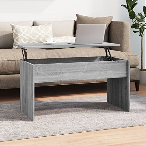 Genérico Mesa de Centro Madera de ingeniería Gris Sonoma 102x50,5x52,5cm