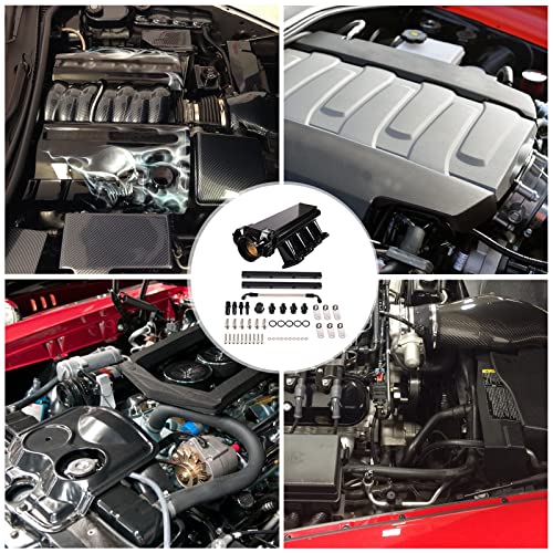 Poseng Ls Intake Manifold With 102Mm Throttle Body Fuel Rails Kit Replacement For Chevy 4.8 5.3 6.0 6.2 Ls Ls1 Ls2 Ls6 Sheet Metal Al Fabricated Black #TOP6