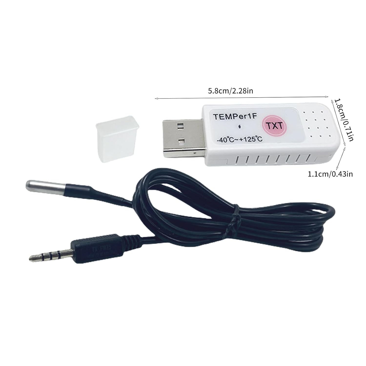 USB Report With Email Alarm IP67 USB Temperature Data Logger Recorder For Warehouse Museums