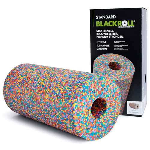 Rouleau pour fascia BLACKROLL avec dureté moyenne pour un automassage efficace