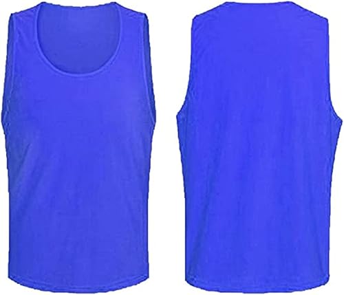 Miniatura 9 de 12 piezas de chalecos de práctica de fútbol reversibles con cinturón, para adultos y niños, malla ligera