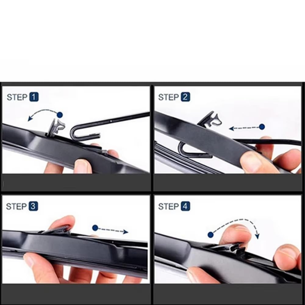 Escobillas limpiaparabrisas delanteras Juego De Escobillas Limpiaparabrisas Delanteras Y Traseras Para X5 F15 (2013-2018) Parabrisas Ventana Coche 24" + 20" + 12"