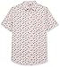 Amazon Essentials Short Sleeve Shirt for Men, Available in Big & Tall, Light Pink Palm Leaf Print, X-Large