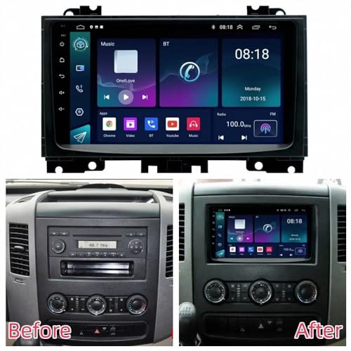 Radio Carplay Inalámbrico para Citroen C4 Pantalla Android Auto Bluetooth 4 Núcleos 2