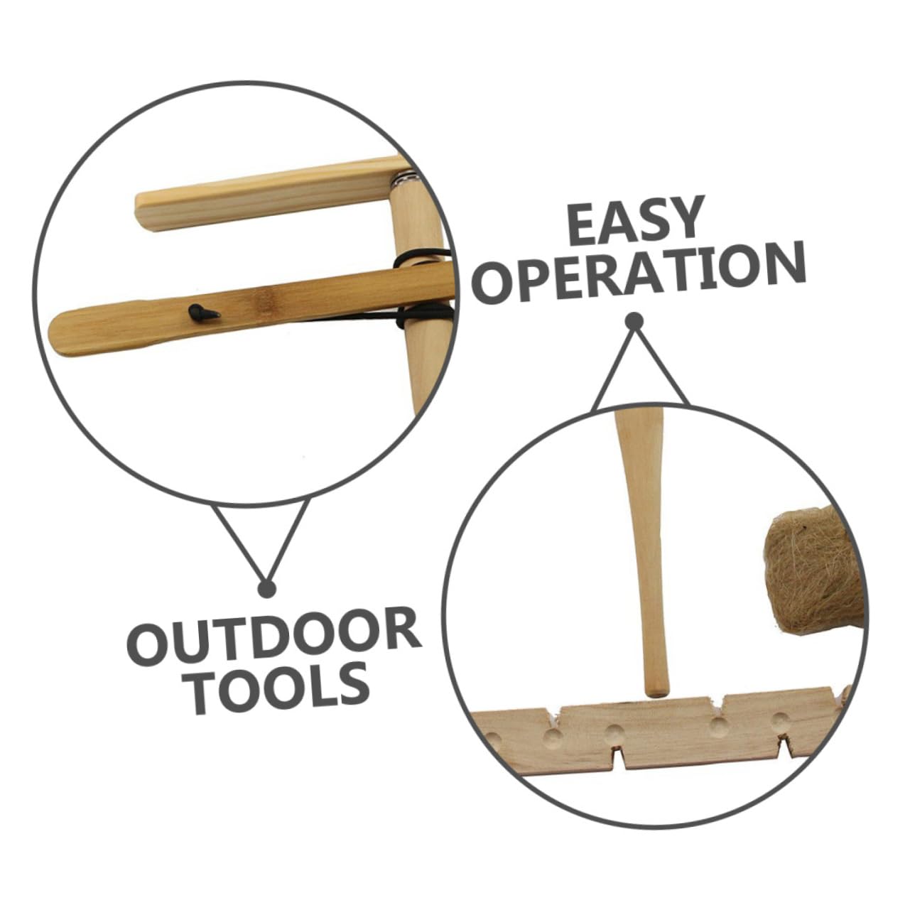 BESPORTBLE 5sätze Outdoor Feuerstarter Natürliche Holzfeuerzeuge Für Camping Survival Tragbar Einfach Zu Bedienen Für Outdoor-aktivitäten Wie Wandern Und Angeln
