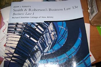 Unknown Binding Smith Robertson's Business Law 13e Business Law Book