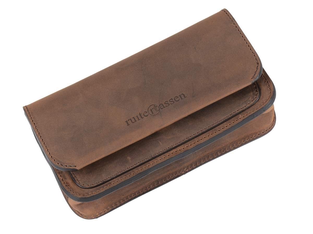 Gürteltasche Leder quer Damen Herren Wandern Festival Reise Ruitertassen Ranger