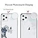 Unov Case Clear with Design for iPhone 11 Pro Max Case Slim Protective Soft TPU Bumper Embossed Pattern 6.5 Inch (Great Wave)
