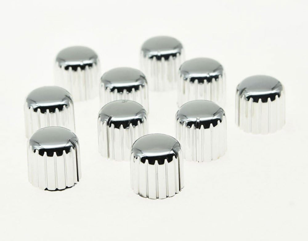 silver plastic guitar amplifier knobs Knurled pointer knobs, 18x17(mm) 10 pieces