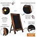 ChalkPro Wooden Framed Standing Chalkboard Sign (Rustic Brown) + Includes White Chalk Marker | Magnetic Non-Porous Memo Board | Décor for Kitchen, Home, Bar, Countertop, Wedding, Café, and Restaurant