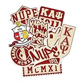 BBGreek Kappa Alpha Psi Paraphernalia - Official Vendor - Decal Stickers - 10 PVC Waterproof Decals for Tumbler and Laptop