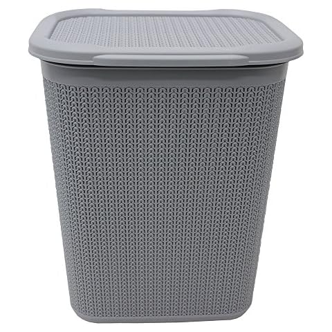JVL 13-350GY Stylish Grey Laundry Basket Cover