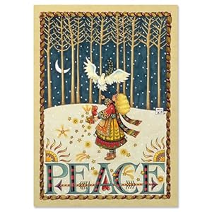 Current Peace Dove Religious Christmas Cards with Envelopes © Mary Engelbreit – Set of 18 Large 5 x 7-Inch Folded Cards, Holiday Greeting Card Value Pack