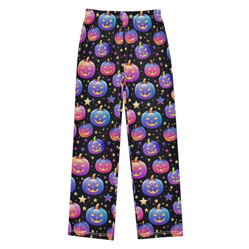 Halloween Pajama Pants Gradient Pumpkin Pattern Long Sleep Pants Lounge Bottoms
