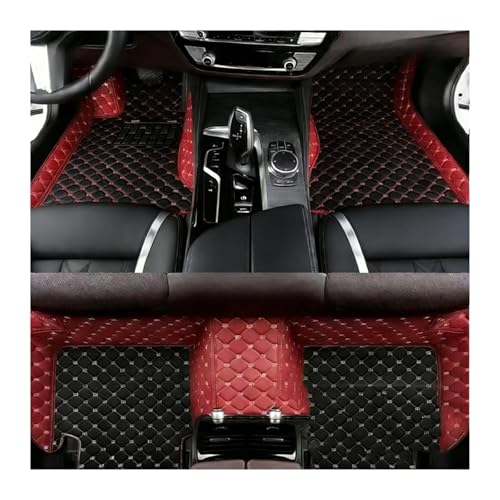 Tapis de sol auto sur mesure cuir noir bleu pour Patriot 2007-2015
