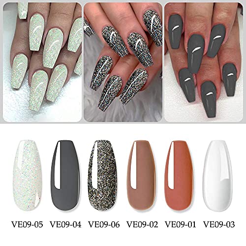 Das Poly Extension Gel Nail Set, das Natural Colors Builder Gel Set, enthält einen Basis-Gel-Decklack für das DIY Nail… – Bild 4