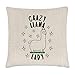 Gift Base Fou Lama Coccinelle Étoiles Lin Housse de Coussin