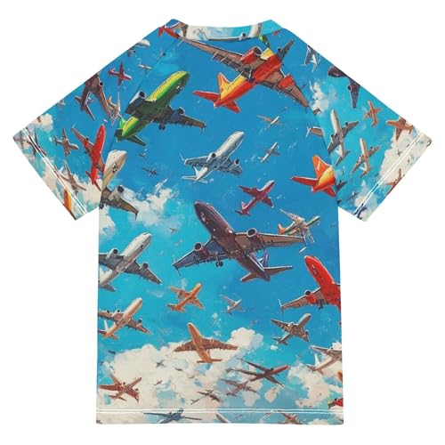 Boys Rash Guard Swim Shirt Toddler Kids Girls Short Sleeve Swimwear UPF 50+ Quick Dry Rashguard Shirt2