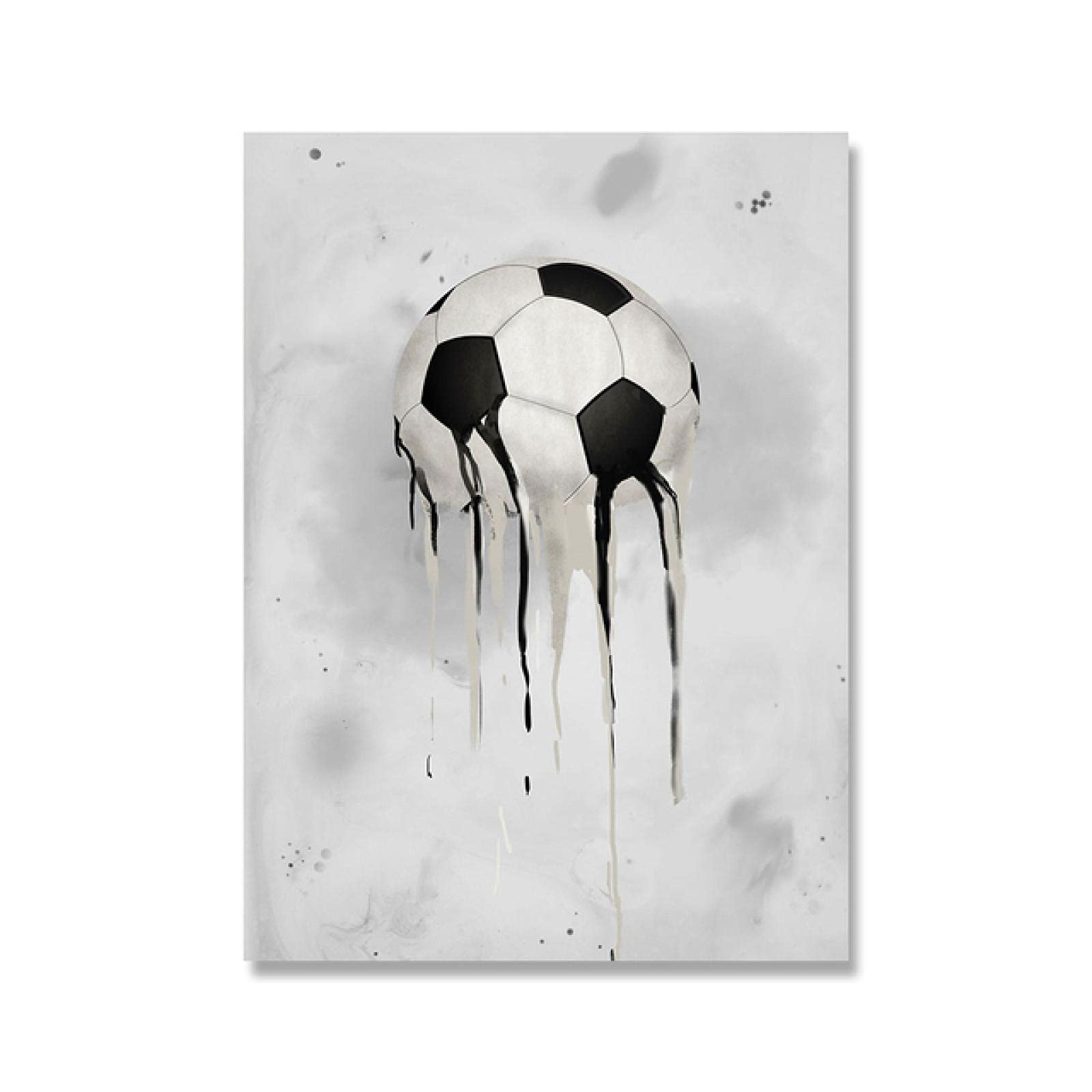 Affiche Football et Basket Aquarelle Décoration Murale Garçon 70x100 cm - 6