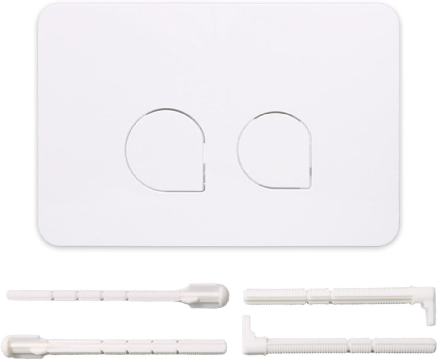 Toilet Flush System Control Plate with Dual Flush Function, Suitable for Geberit UP300 UP320 and Sigma-All Series Including 01 10 20 21 30 50 60 (White)