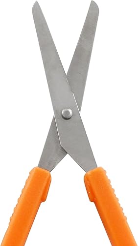 Miniatura 5 de Paquete de 12 tijeras de bucle de 5.5 pulgadas, tijeras de agarre para niños, asas de apertura autoadaptables, tijeras de agarre para niños