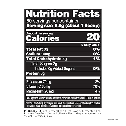 Image of SlimFast Nature Fuel Power Beets Powder, Delicious Mixed Berry, 60 Servings | Concentrated Superfood Supplement, Non-GMO