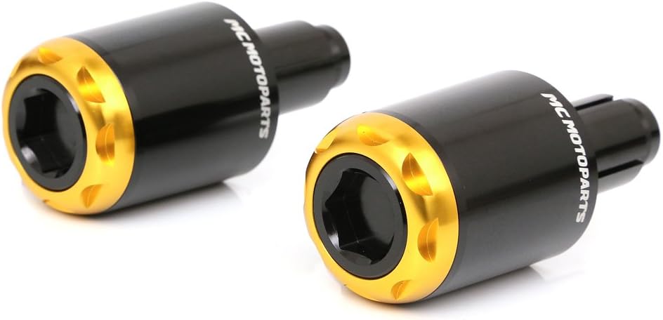 MC MOTOPARTS MSHINE CNC Bar Ends Compatible with MT-10 FZ-10 2017-2019 2018 (Black)