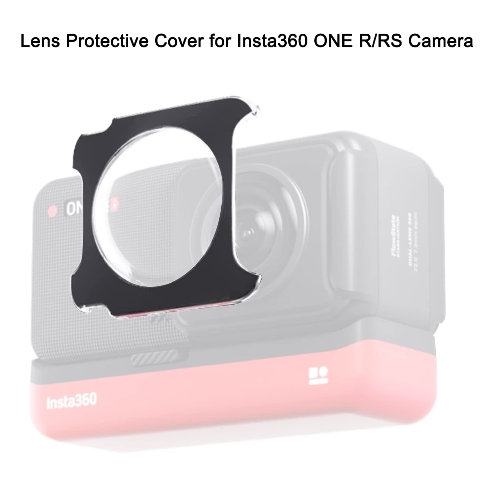 Andoer 2 protectores de lente de cámara panorámica, protector de lente compatible con cámara Insta360 ONE R/RS