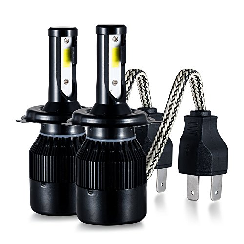 Heinmo H4 Led Headlight Car Conversion Kit H8 H9 H11 High Low beam Auto LED Front Bulb 66W 6000lm H7/H3/H1 HB3/9005 HB4/9006 H4 Automobile Headlamp Beam 6500K/3000K (6500K/White, H4 Hi/Low beam)