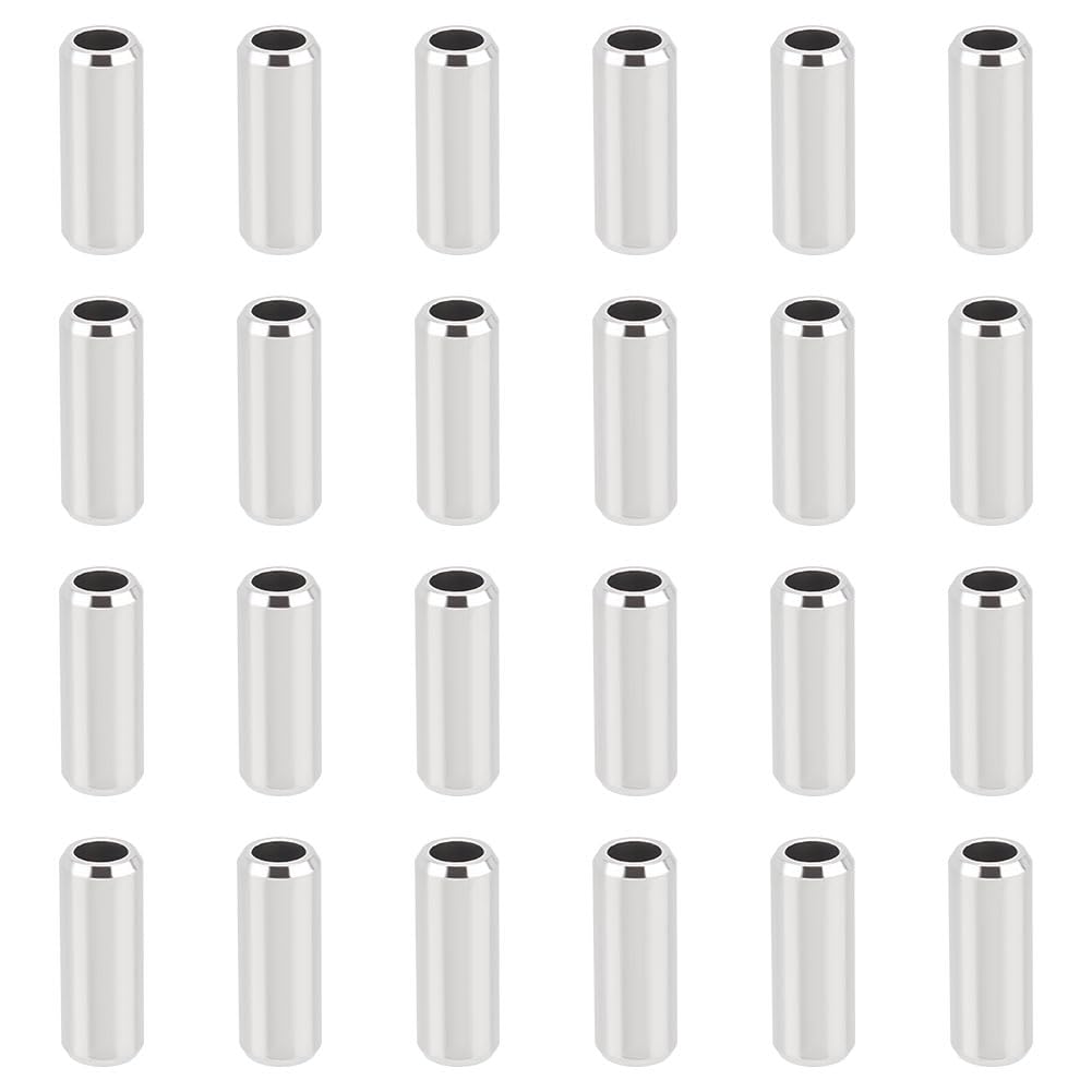 UNICRAFTALE 40Pcs 16x6mm 201 Stainless Steel Spacer Beads Long Tube Column Loose Beads Small Metal Spacer Beads for DIY Bracelet Necklace Jewelry