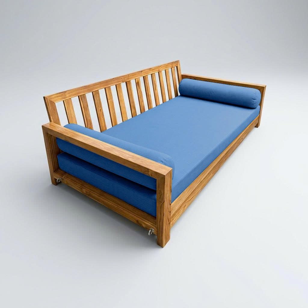 Prolinemax Style 5 - Mattress & Pillow Bolster for Outdoor Indoor Daybed Porch Swing Bed Knife Edge Full Size AD102 | Covers ONLY |