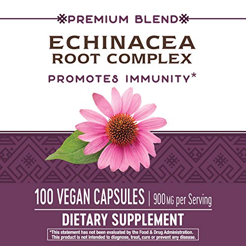 Nature's Way Echinacea Root Complex, Immune Support*, 900Mg Per Serving, 100 Capsules #TOP1