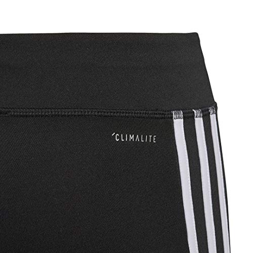 adidas Equipamento de treinamento infantil – Meia-calça com 3 listras – Tamanho P/8-9 anos, Preto, M