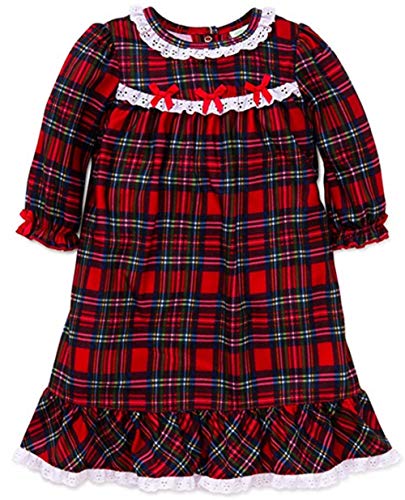 Little Me Girls' Toddler Xmas Plaid Pajamas