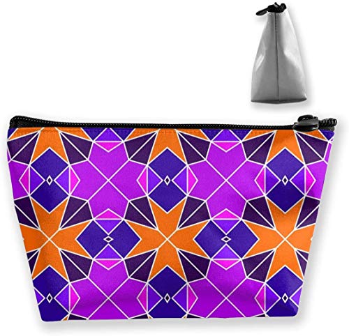 Preisvergleich Produktbild Buntglas Geometrie Schminktasche Große Trapez Aufbewahrung Reisetasche Waschen Kosmetikbeutel Stifthalter Reißverschluss Wasserdicht Tragbar 9012