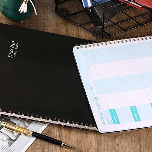 Leraarplanner 2021-2022 - Professionele Academische Lessenplanner van juli. 2021 - juni. 2022, 8" x 10", geweldige lerarengeschenken, klassiek zwart, zacht PP-hoesje - Image 3