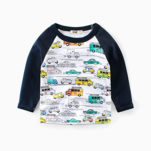 Acqua di Mare Camiseta Menino Kit c/2 Manga Comprida 100% algodão 2 a 10 anos, Camiseta Infantil Vár