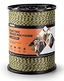 Aclastool Electric Fence Wire, 3366ft 1026m, Upgraded 9 Stainless Steel Strands for Reliable Conductivity and Rust Resistance, UV Resistant