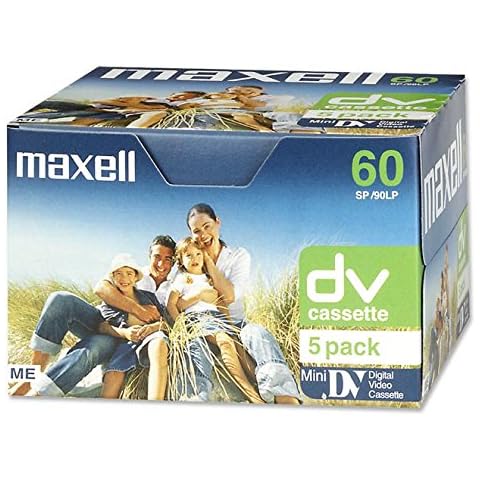 Paquete de 5 Mini cintas DV Maxell de 60 minutos Cover