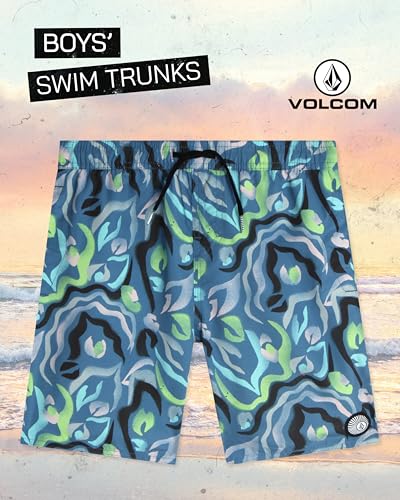 Volcom Boys Swim Trunks - UPF 50+ Quick Dry Board Shorts with Drawstring Waist - Bathing Suit Swimsuit for Boys (Size: 8-16)2