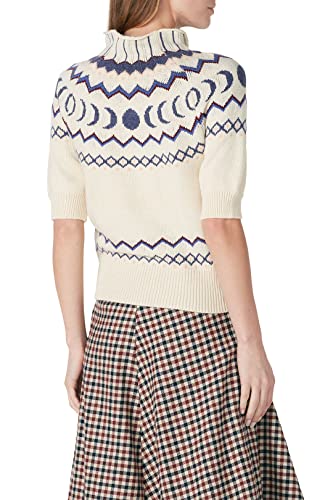 Image of Louna Women's White Fair Isle Sweater