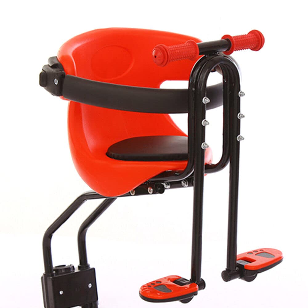 Seggiolino per bicicletta per bambiniSeggiolino per bicicletta da montagna. Sedile per bambini bici anterioreSgabello per bambini auto singoloSella per bambini auto pieghevole con pedali